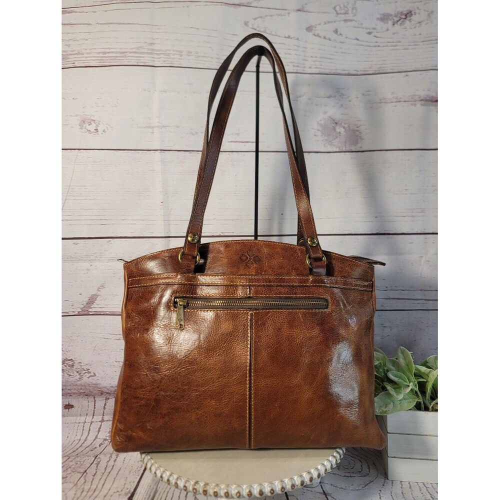 Authentic Patricia Nash Poppy Tote - Brown Italian Leather Bag